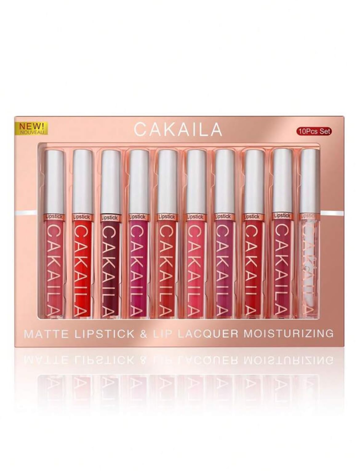 10pcs Matte Long-Lasting Waterproof Liquid Lipstick Kit - Lip Makeup Set - Cosmetic Gloss Lipgloss Color Lip Care Glossy