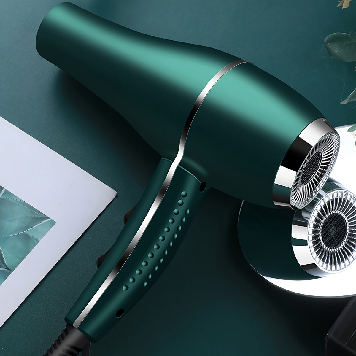 Multi-In-One Hair Dryer Set with Comb, Clip, and Patch - Portable Electric