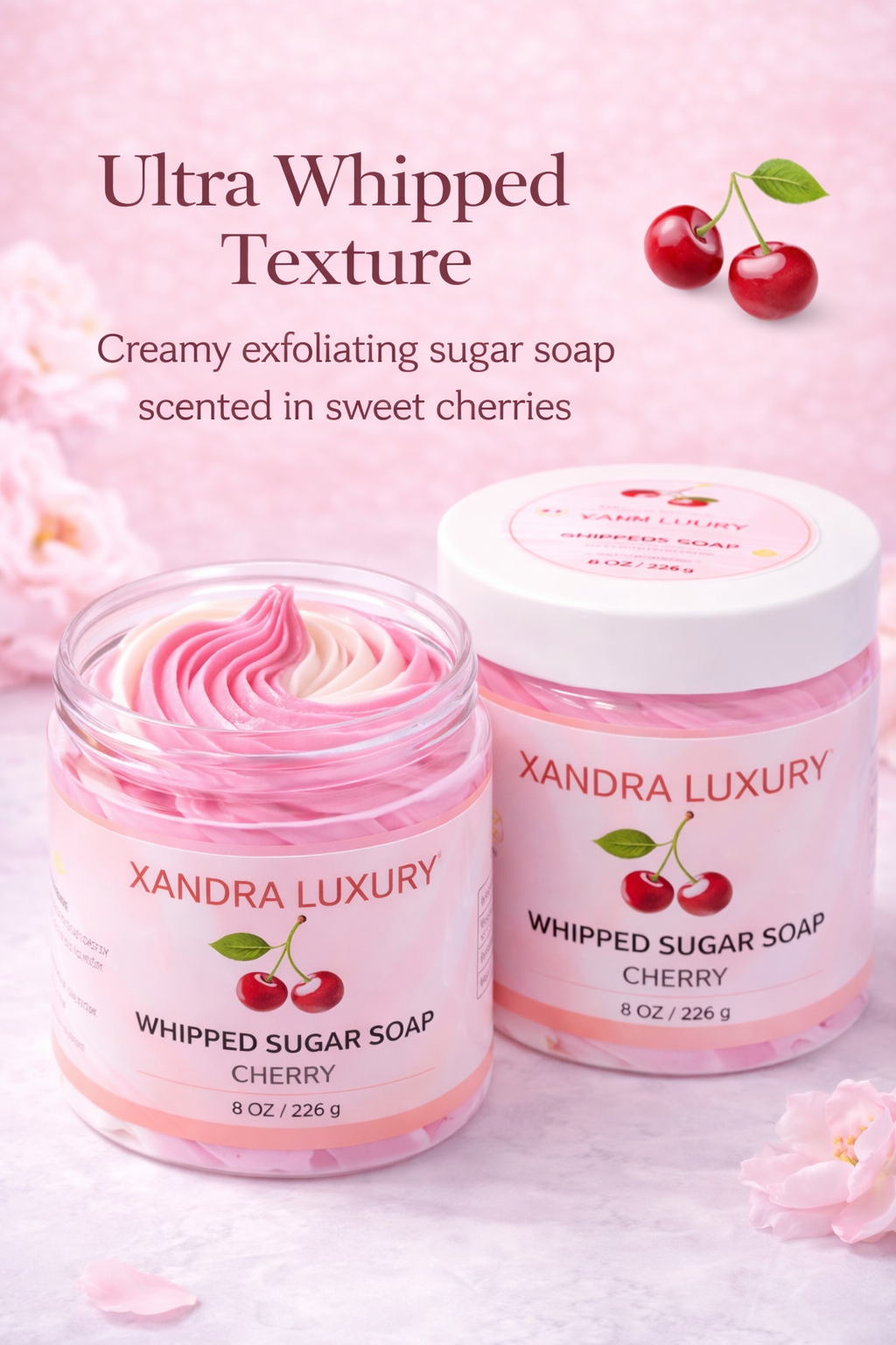 Glow Whipped sugar scrub Soap
