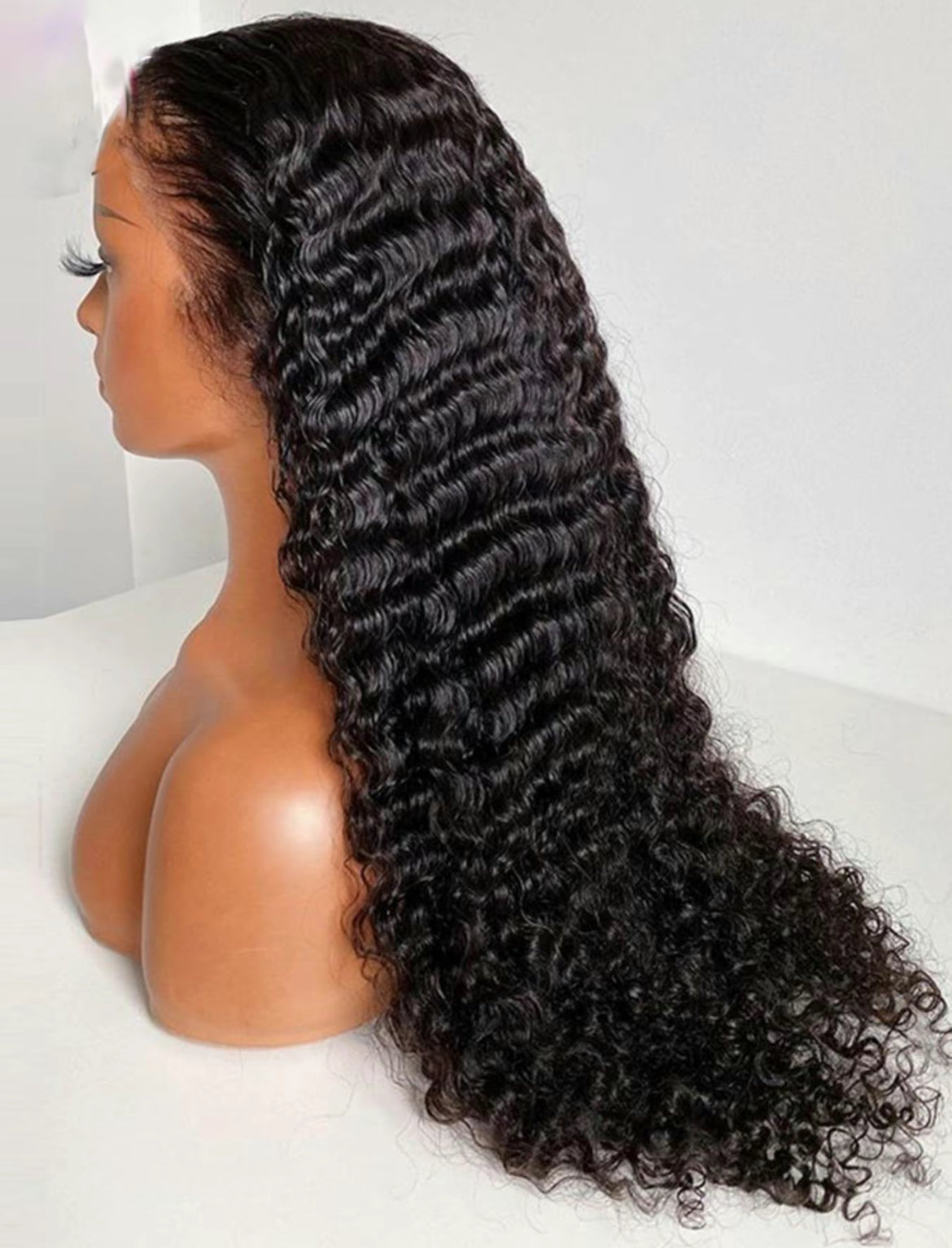 Human Hair Wig Kinky Curly 210 Density 13*4 - Natural Color, Lightweight Texture, Suitable for Various Styles and Occasions Afro Lace Front