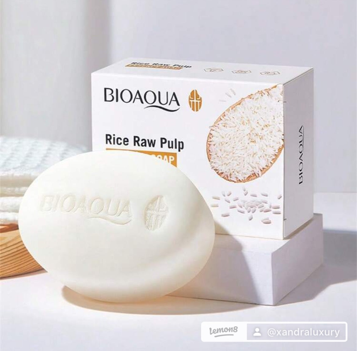 Natural Rice Puree Essence Soap for Daily Face & Body Care - Gentle and Effective, Suitable for Men and Women Facial Skincare Moisturize Cleansing Comfort Cleanser Skin Repair Radiant