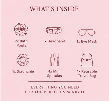 Pink Glow Self-Care Set
Soft Girl Spa Kit • Gift Ready
