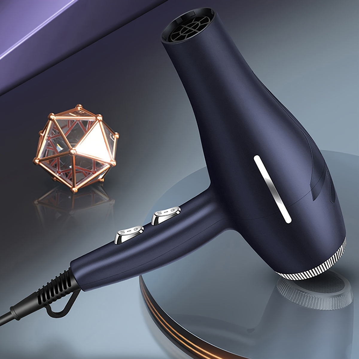 Multi-In-One Hair Dryer Set with Comb, Clip, and Patch - Portable Electric