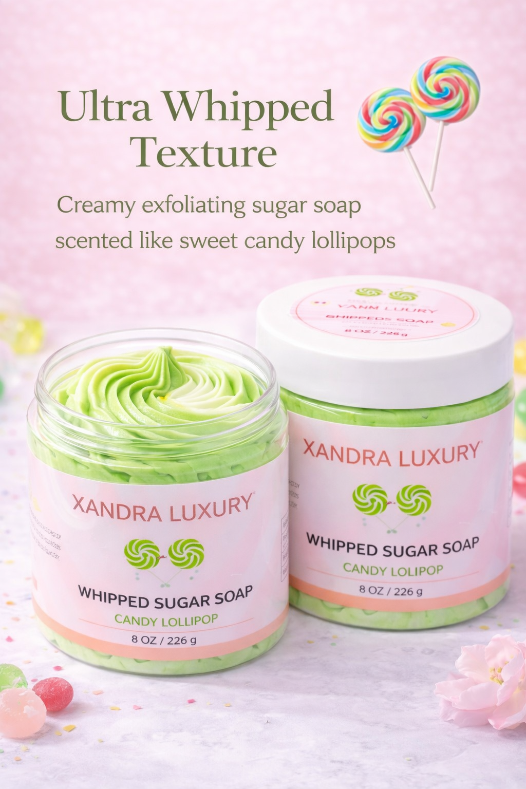 Glow Whipped sugar scrub Soap