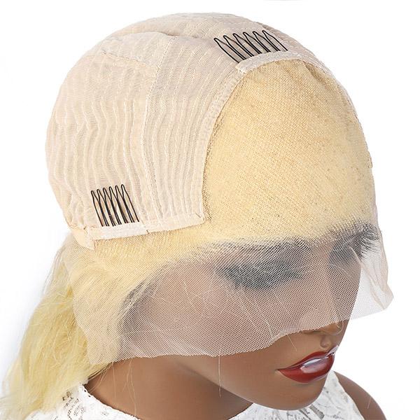 613 Blonde 13x4 HD Lace Frontal Human Hair Wigs straight hair Transparent Lace Front wig