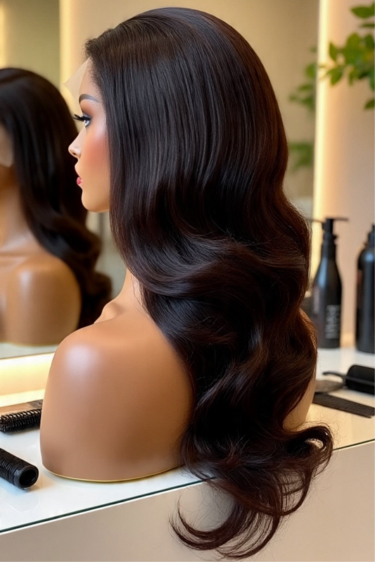 BODY WAVE WIG 100% Human hair lace front wig