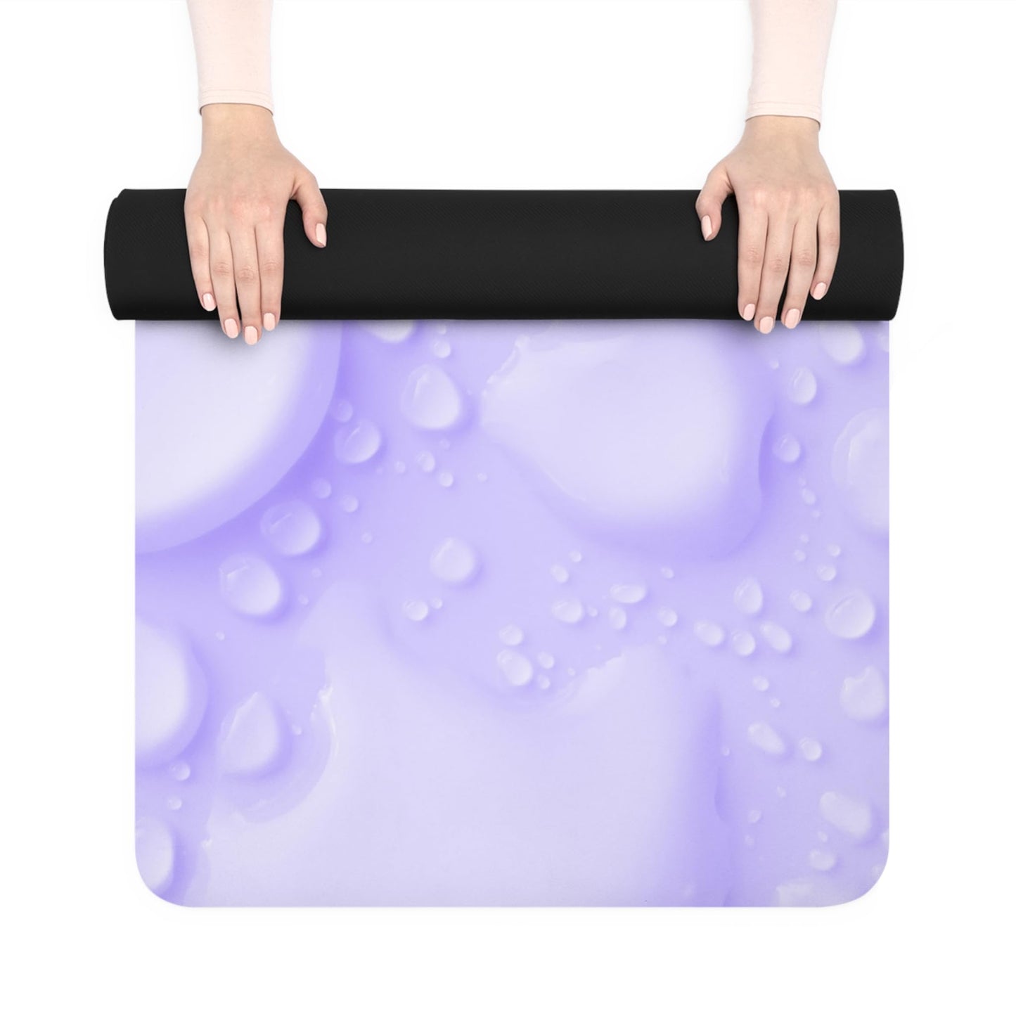 Eco-Friendly Yoga Mat for Meditation and Exercise, Non-Slip Cushioned Mat for Home Workouts - Rubber Yoga Mat, Pilates Mat,