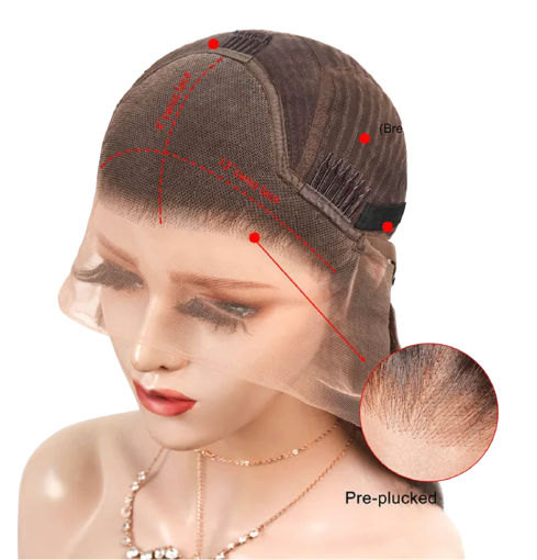 Human Hair Wig Kinky Curly 210 Density 13*4 Xandra luxury Box Lace Front