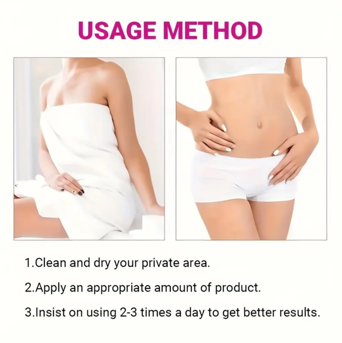 Intimate Area Deodorant for Women, Peach and Vanilla Scent, 2-Pack, Quick-Absorbing Formula