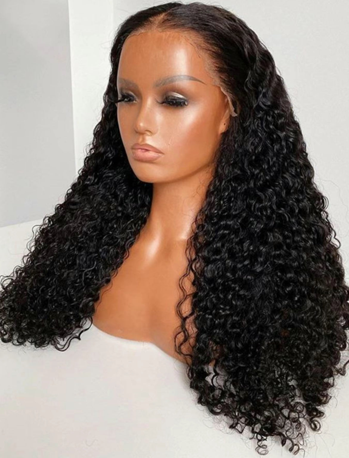 Human Hair Wig Kinky Curly 210 Density 13*4 Xandra luxury Box Lace Front