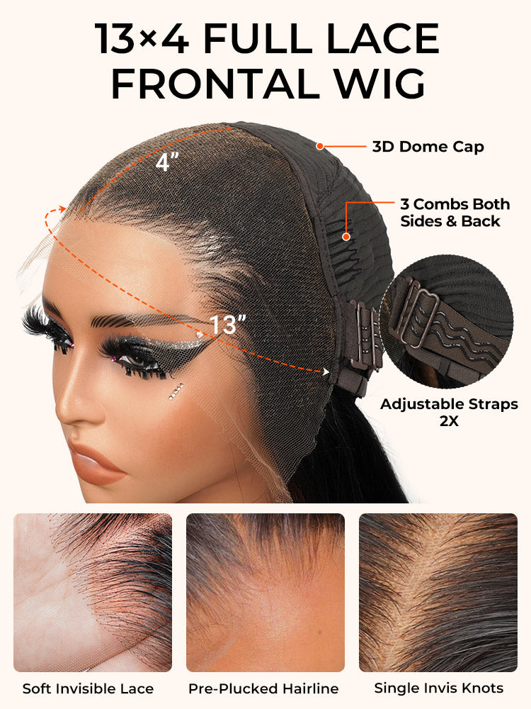 BODY WAVE WIG 100% Human hair lace front wig