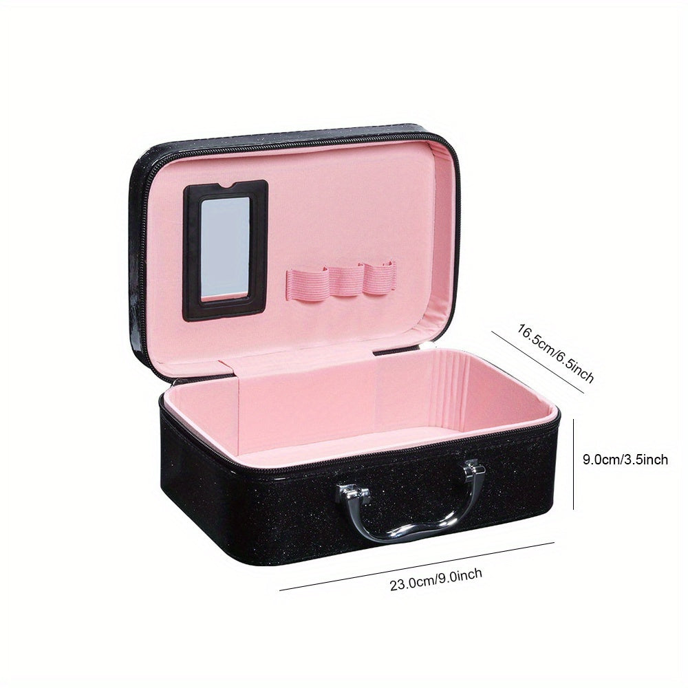 LUXURY BEAUTY GIFT SET - High Quality Full Range of Cosmetics - Comes with Matching Makeup Tools And Black Travel Bag - Contains Face, Eye, Lip And Hand Treatments