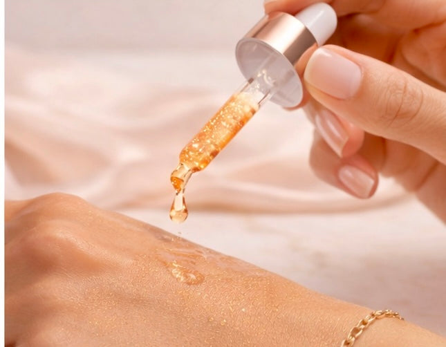 Shimmer Glow Body Oil – Camellia Sugar | Lightweight Golden Body Glow