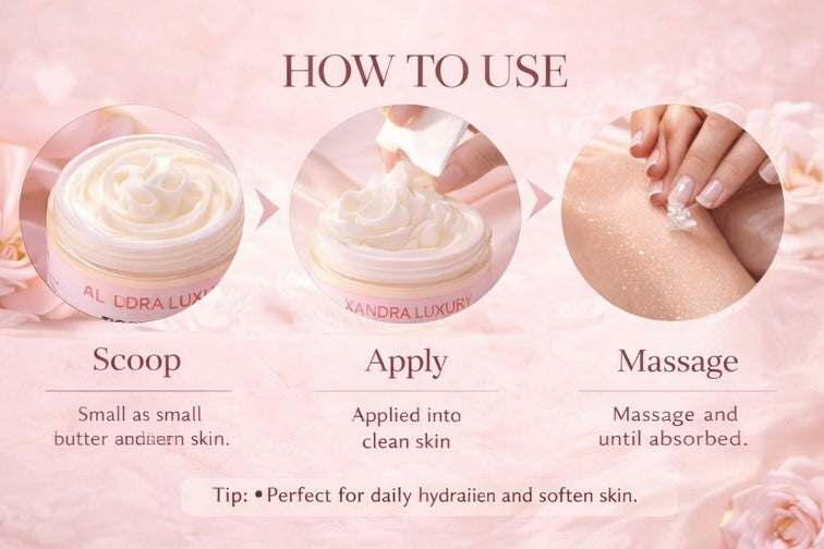 Whipped Body Butter for Dry Skin – Camellia Blossom | Soft, Floral & Long-Lasting Moisture