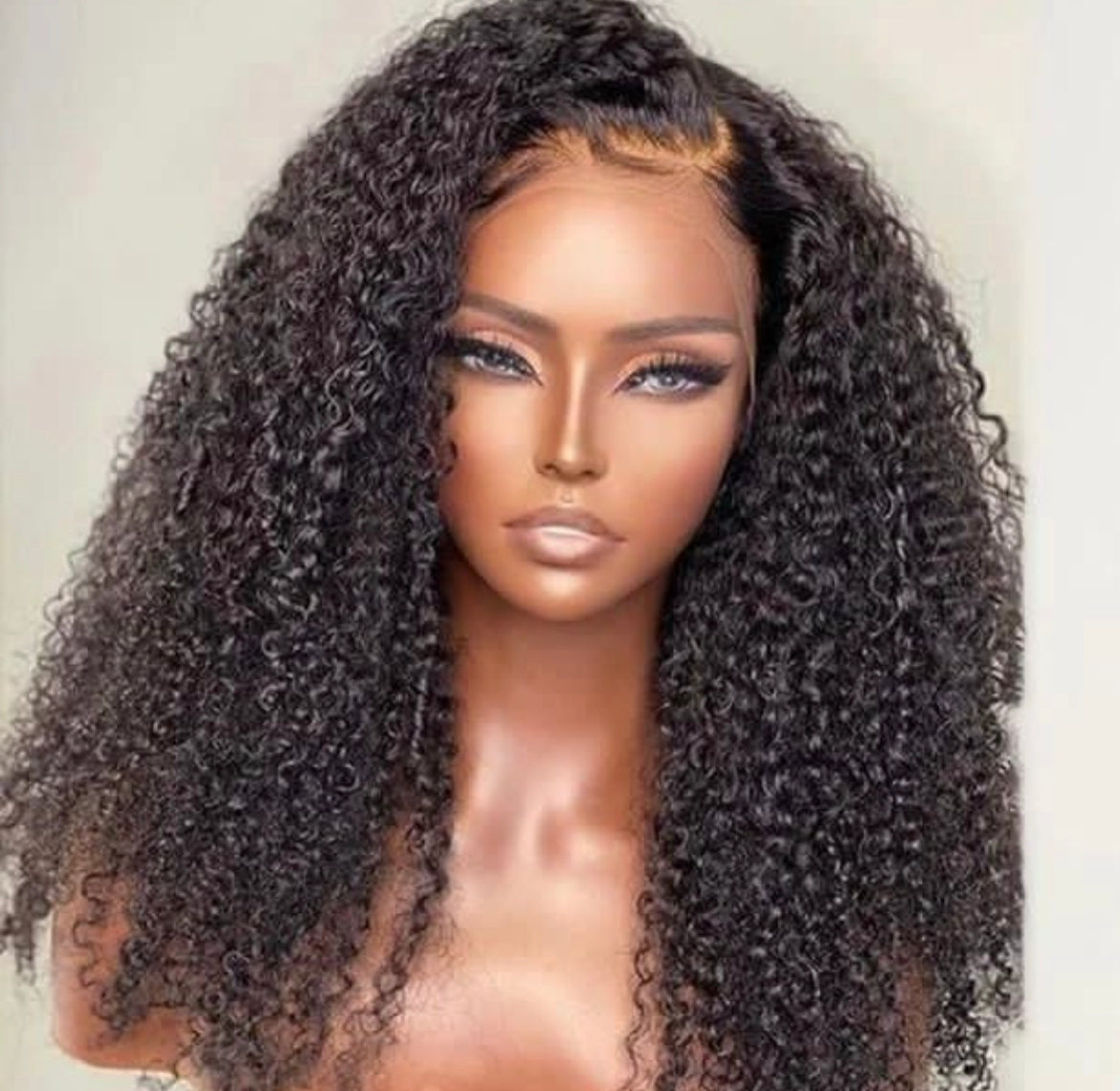 Human Hair Wig Kinky Curly 210 Density 13*4 Xandra luxury Box Lace Front