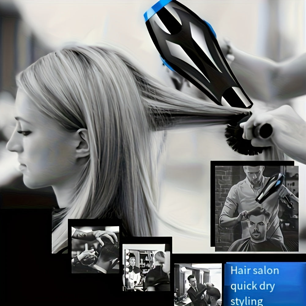 Multi-In-One Hair Dryer Set with Comb, Clip, and Patch - Portable Electric