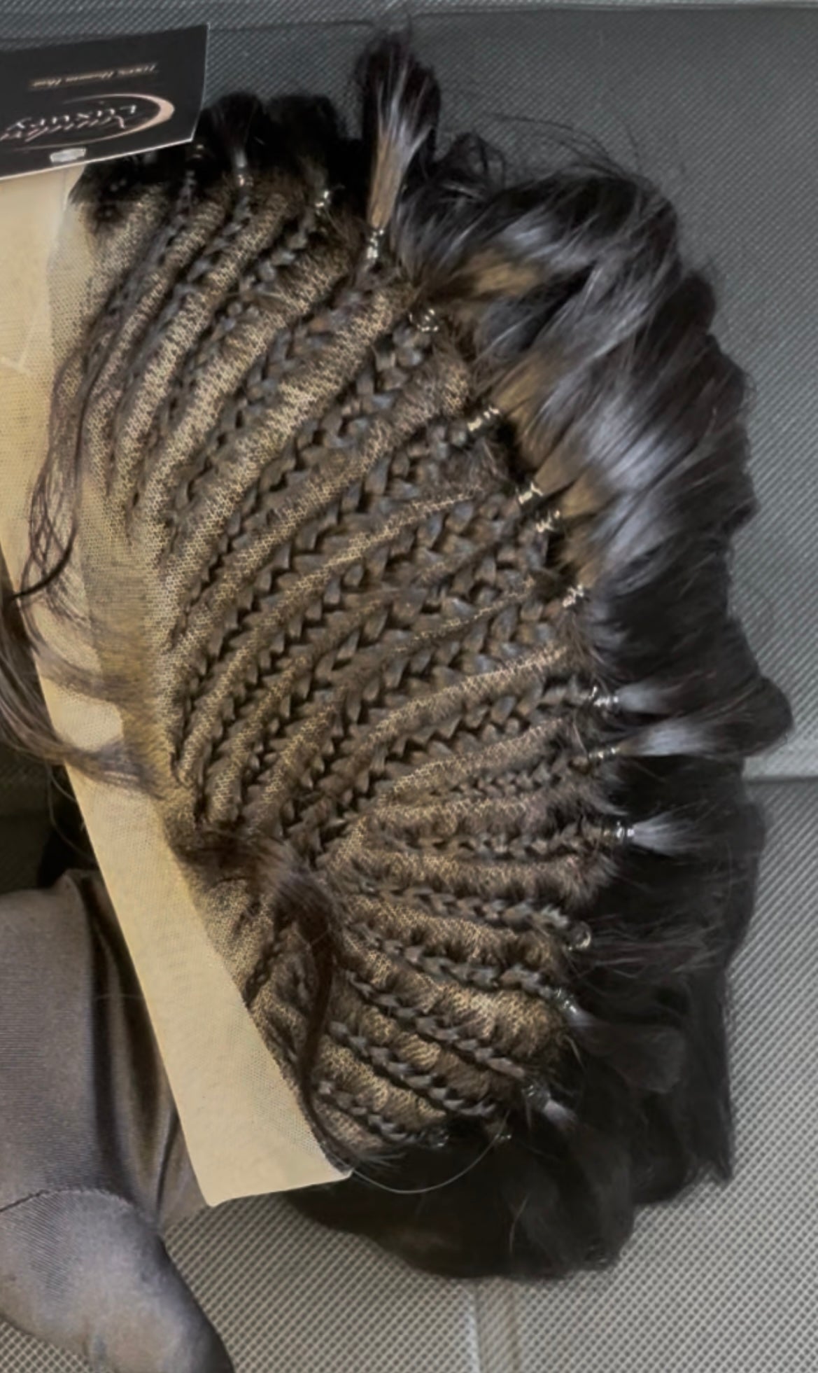 Xandra luxury Hand Braided Human Hair Wig, 100% Real Hair, Stylish Look