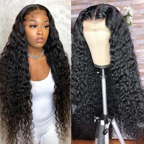 Human Hair Wig Kinky Curly 210 Density 13*4 Xandra luxury Box Lace Front