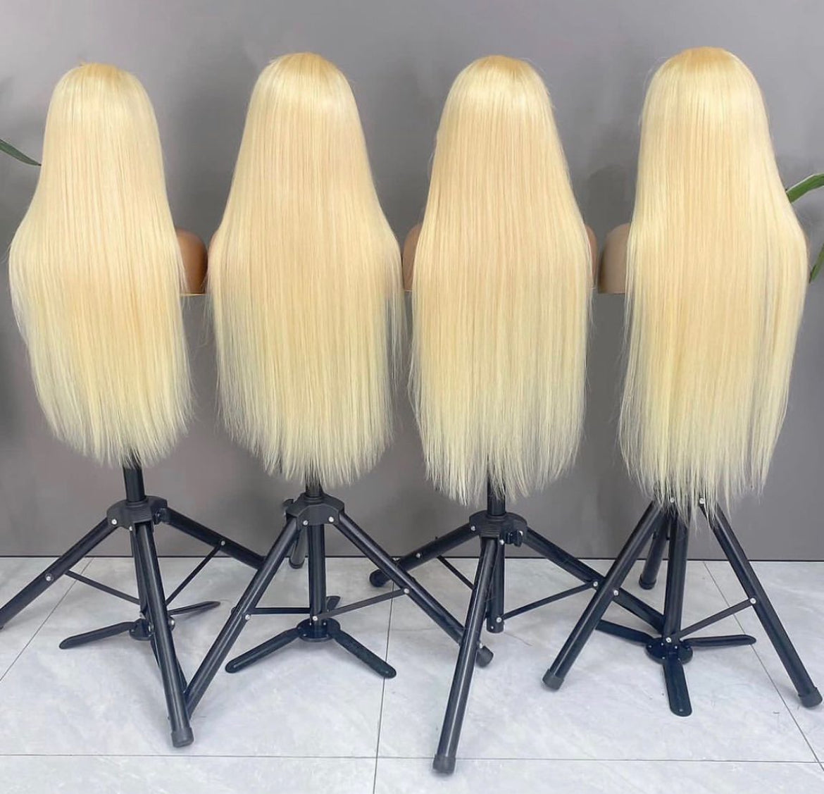 613 Blonde 13x4 HD Lace Frontal Human Hair Wigs straight hair Transparent Lace Front wig