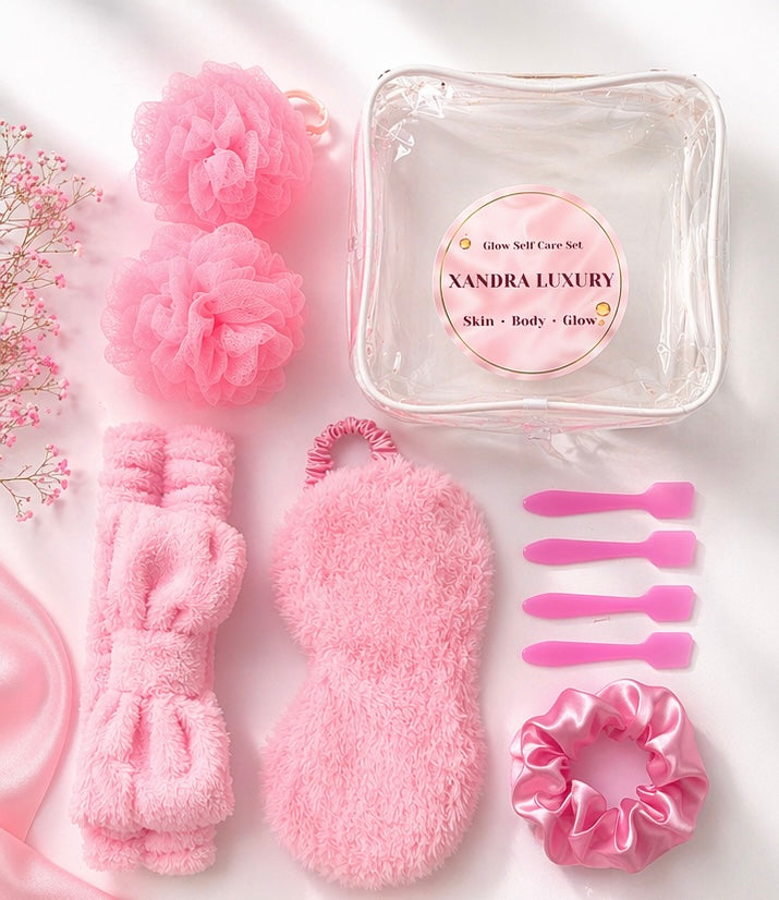 Pink Glow Self-Care Set
Soft Girl Spa Kit • Gift Ready