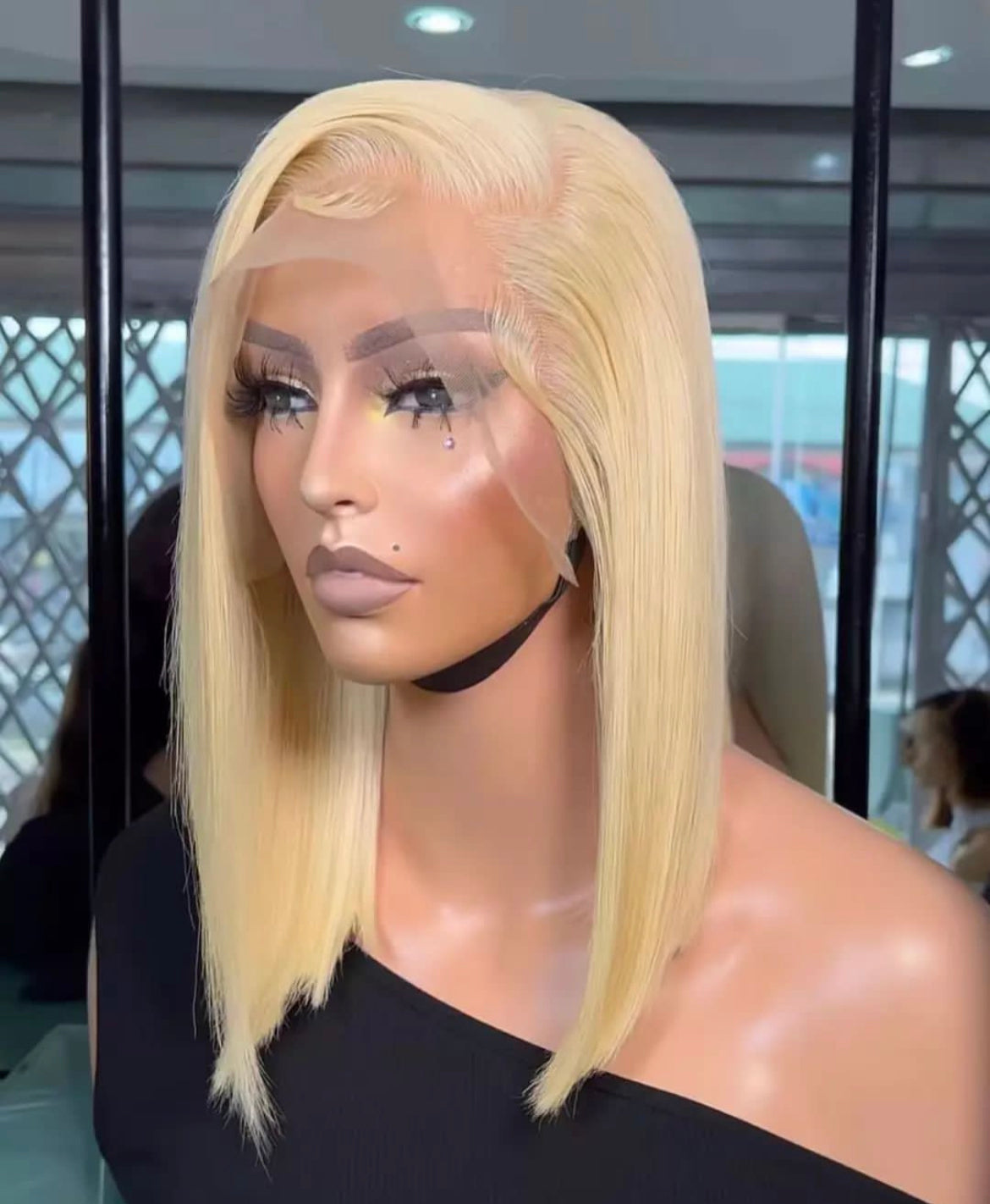 613 Blonde 13x4 HD Lace Frontal Human Hair Wigs straight hair Transparent Lace Front wig