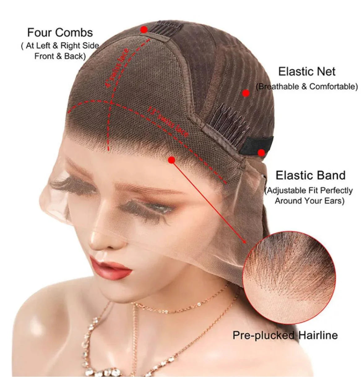 BODY WAVE WIG 100% Human hair lace front wig