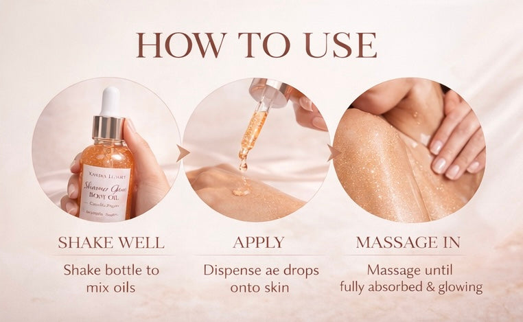 Shimmer Glow Body Oil – Camellia Sugar