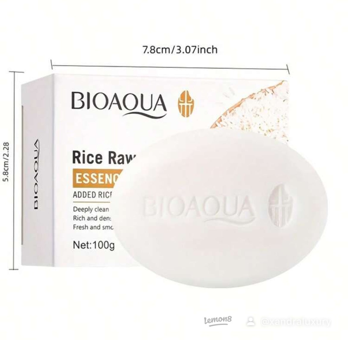 Natural Rice Puree Essence Soap for Daily Face & Body Care - Gentle and Effective, Suitable for Men and Women Facial Skincare Moisturize Cleansing Comfort Cleanser Skin Repair Radiant