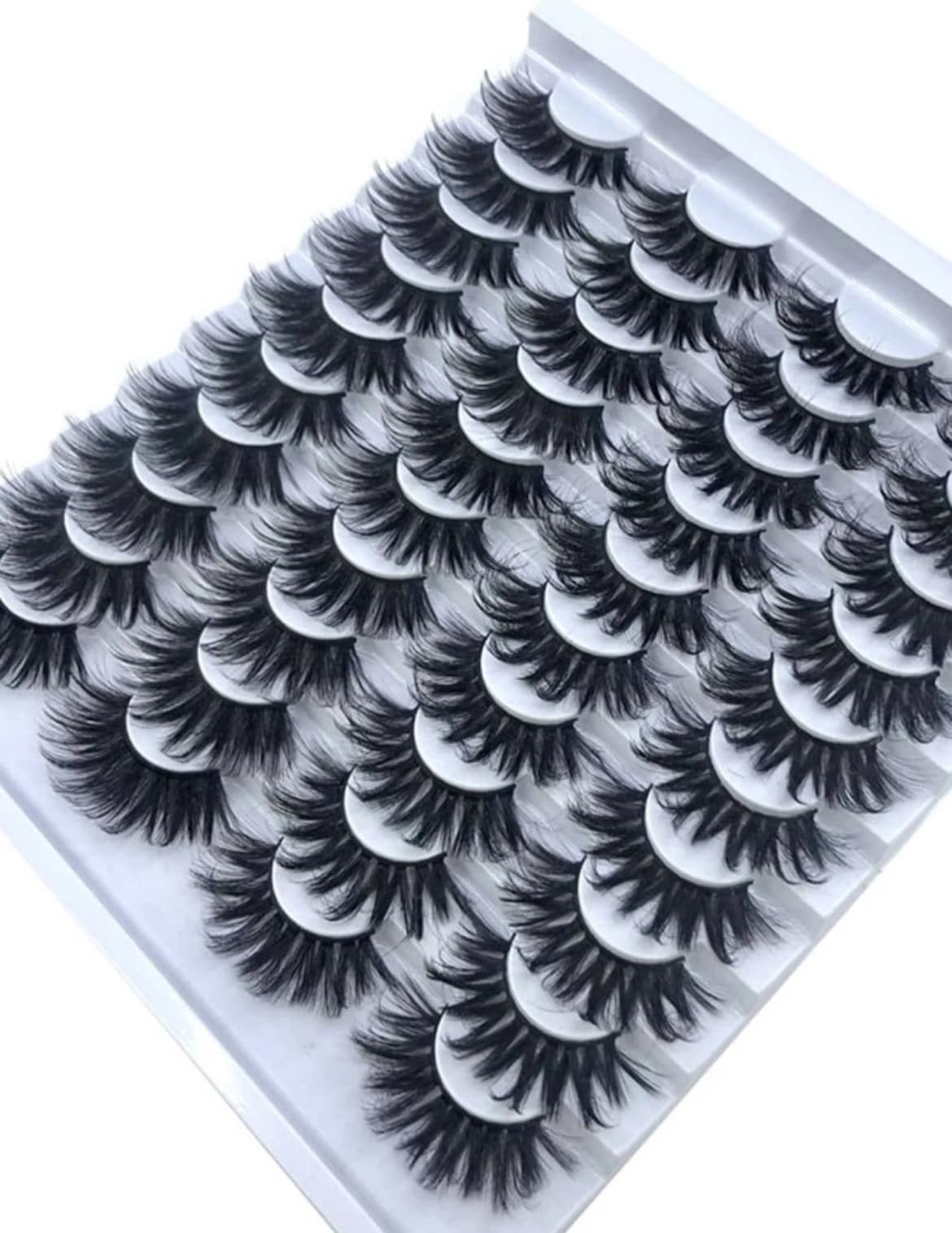 20 Pairs of Natural Mixed Ultra-Long 3D Fake Eyelashes Makeup Set - Cosmetic, Eyelash