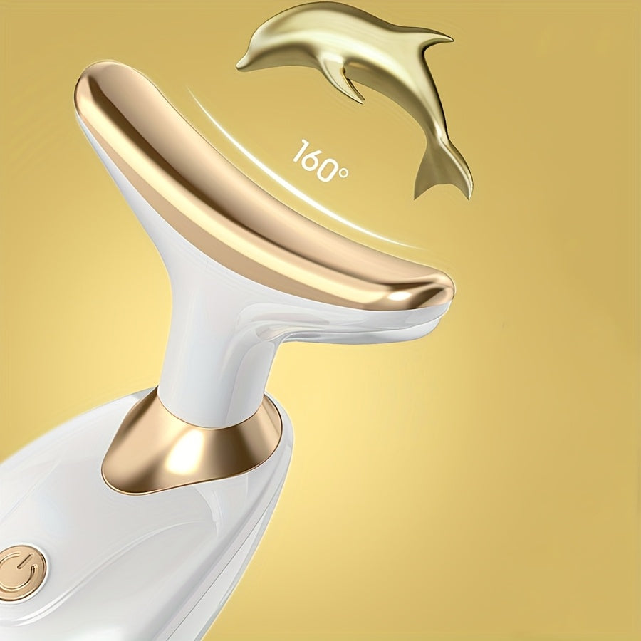 Rejuvenating Facial & Neck Massager - Battery-Powered Beauty Tool for Women | Perfect Mother's Day Gift | Enhances Skin Firmness & Reduces Puffiness