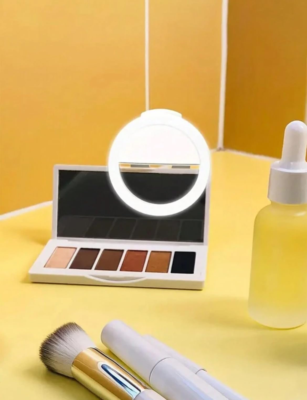 LED Selfie Ring Light for Smartphones, Rechargeable USB Phone Camera Light, White