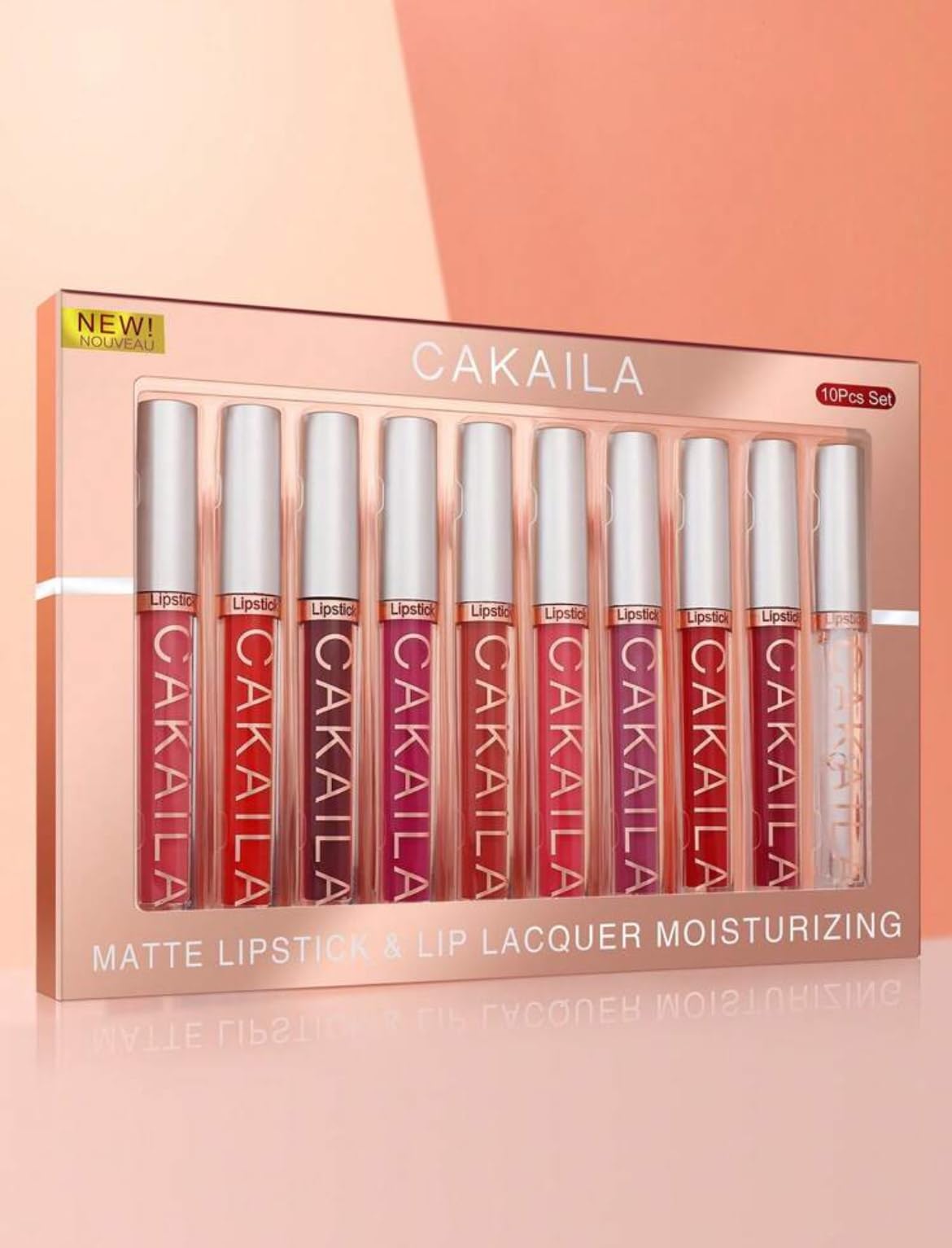 10pcs Matte Long-Lasting Waterproof Liquid Lipstick Kit - Lip Makeup Set - Cosmetic Gloss Lipgloss Color Lip Care Glossy